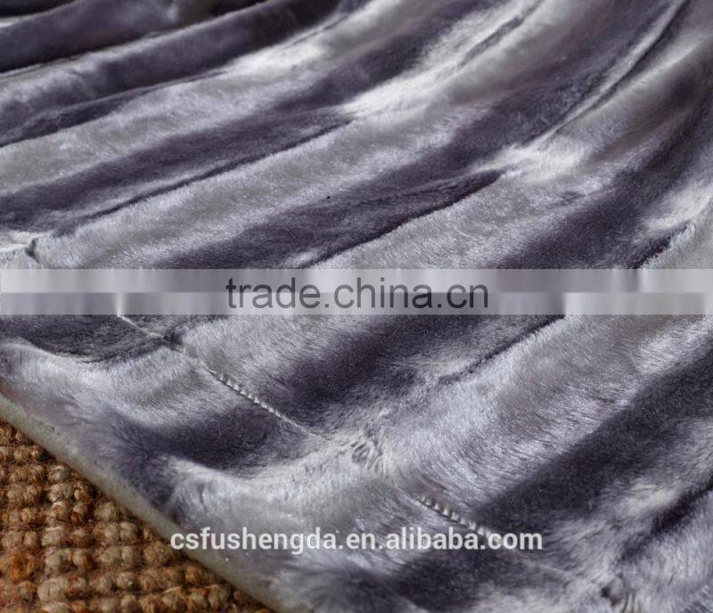 plush mink fur plaid throw usa supermarket