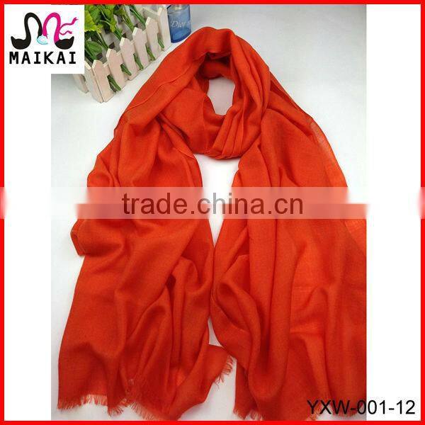 Wholesale 2014 winter hot fashion 100% wool blue scarf