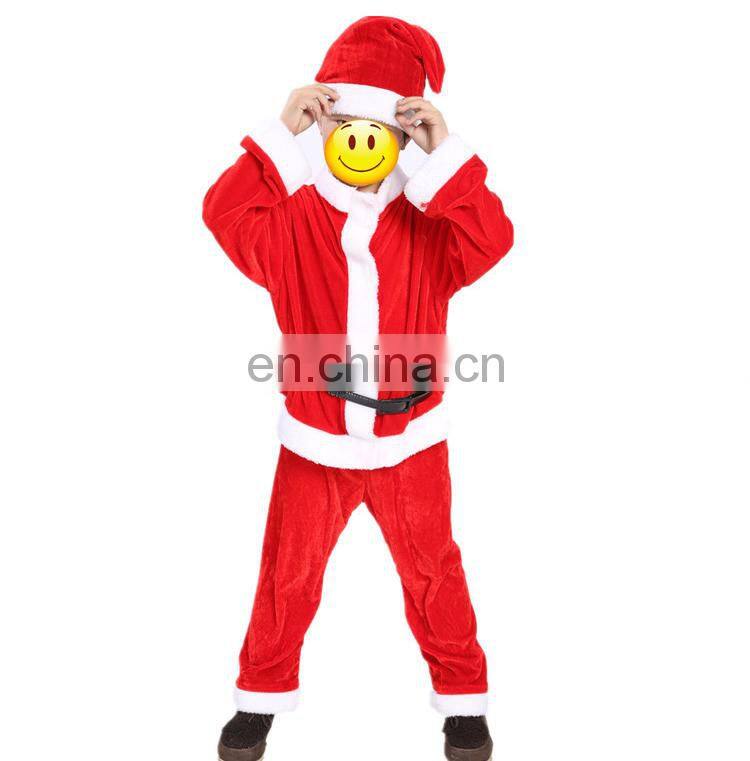 New products high quality unique Christmas santa claus dress costumes for kids MFJ-0091
