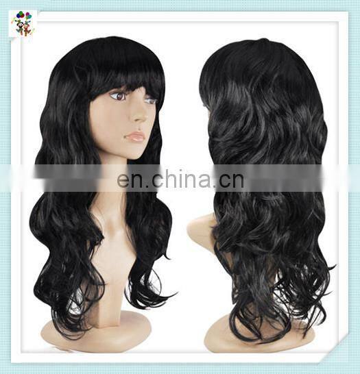 Cheap Colorful Long Wave Carnival Party Costume Synthetic Wigs HPC-0004