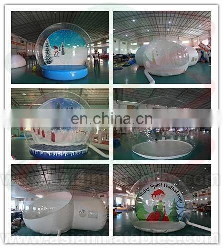PVC Inflatable Christmas Snow Globe Indoor Inflatable Snow Globes For Christms