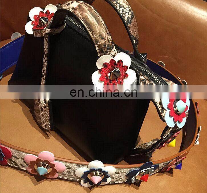 Buttferly printing Extra long bag strap bag belt