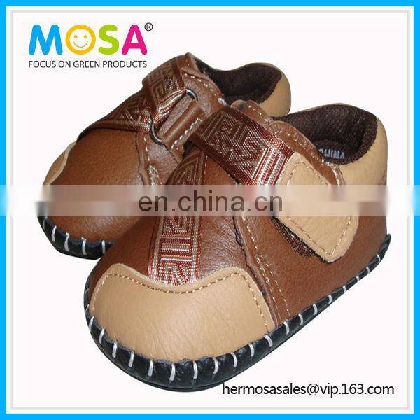 Pink White Genuine Leather Sport Girl Shoes Anti-Slip Fashion Design