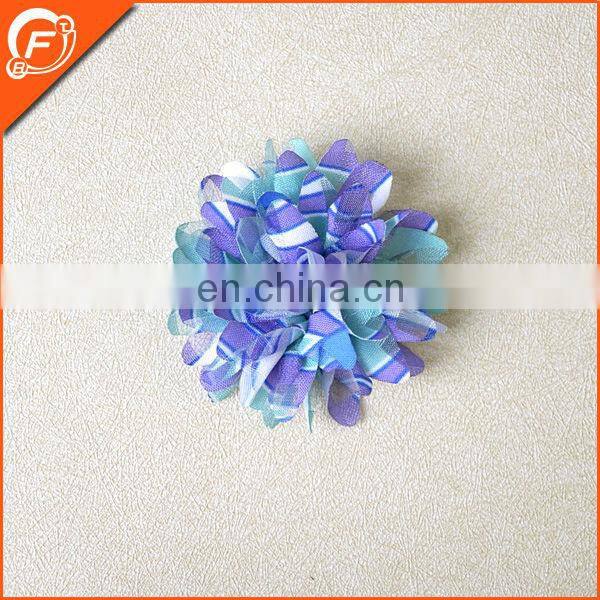 lint dark blue 3d flower handmade in china for coat