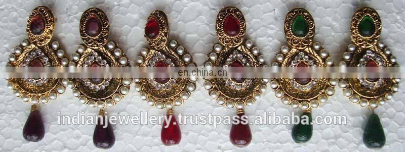 Antique rhinestone earrings exporter, rhinestone earring manufacturer