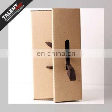 custom private design brand printed paper shoe box with ribbon handle