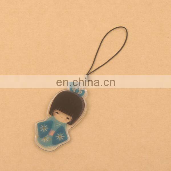 Cheaper Acrylic promotion flashing mobile phone straps custom
