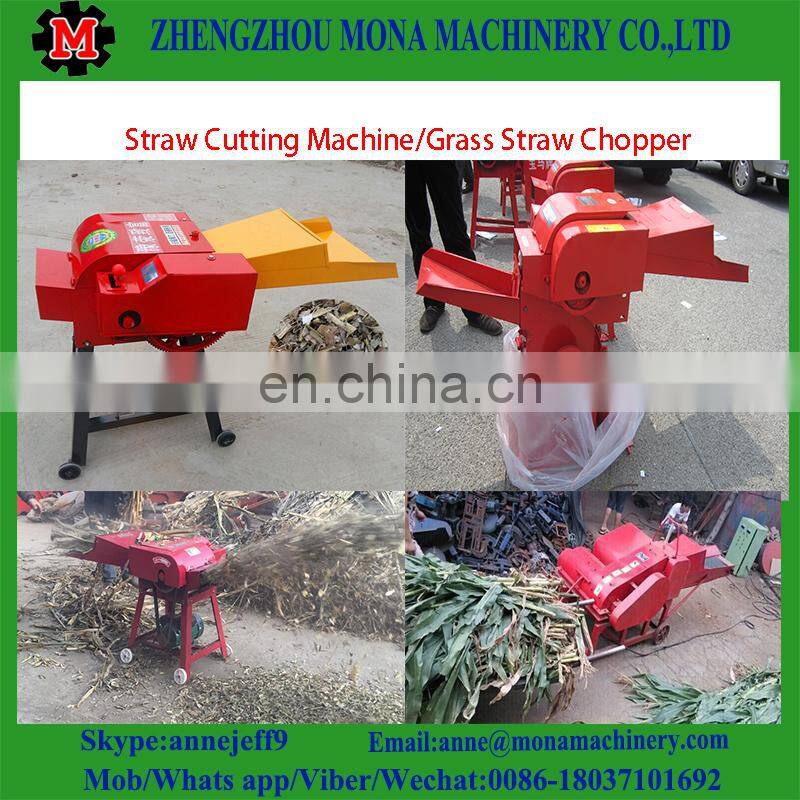 multifunctional dry/ensilage straw crusher/hay/chaff cutter for farm use