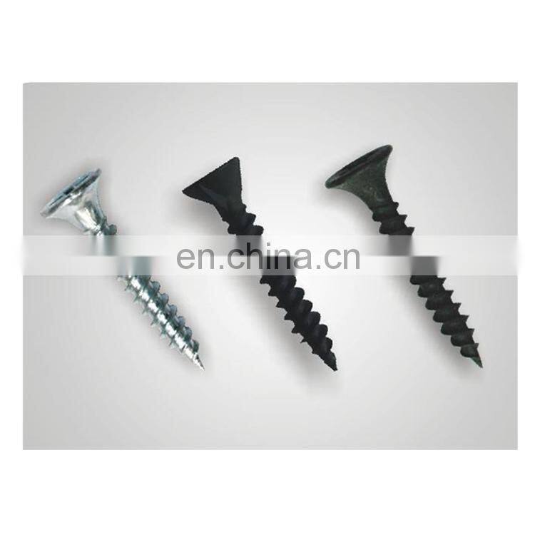 Factory dry wall nail screws drywall screws with black phosphating treatment