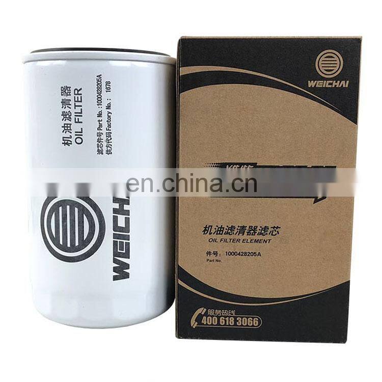 Oil filter 612630010239/JX1016 for Weichai engine ,LF1628/1000428205A