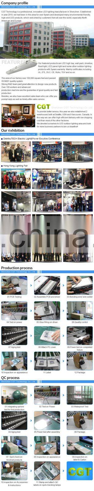 ETL, cETL DLC IP65 Petrol Station Aluminium Garage Canopy LED Ceiling Light