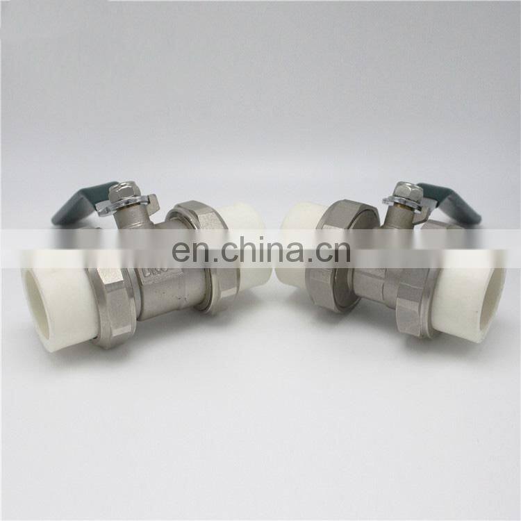 Manual PPR brass ball valve pvc ball valve handle ball valve pvc