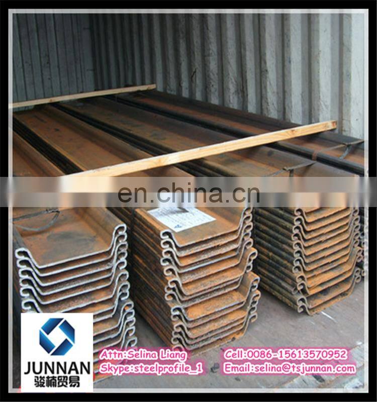JIS A5523/5528 Hot Rolled U-shaped Steel Sheet pile/Piling size and price