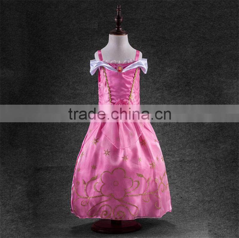 Princess Anna Costume Frozen Fancy Dress Elsa Cosplay Dress Girl Dresses