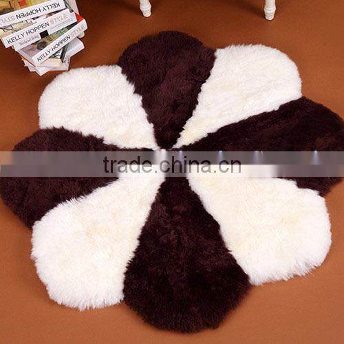 Wholesale Circular Sheepskin Persian Rugs for Home Decorative