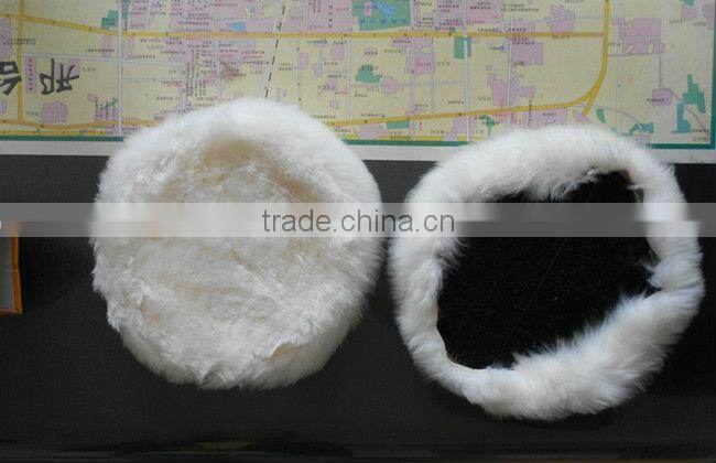 Sheepskin Velcro Car buffing Pad