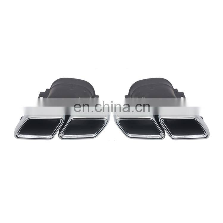 Manufactory 304 stainless steel exhaust pipe muffler tip for 16+ E63 AMG W213 amg style with bumper diffuser