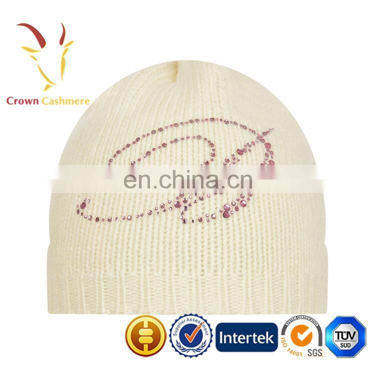 Beautiful Cashmere Knitted Hat Scarf Gloves Set for Child