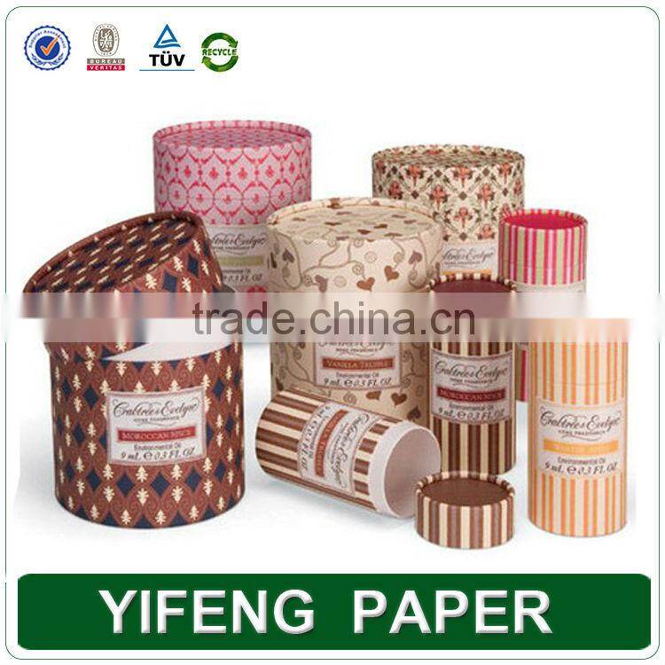 Recycle Hot Stamping Printing cylindrical gift box