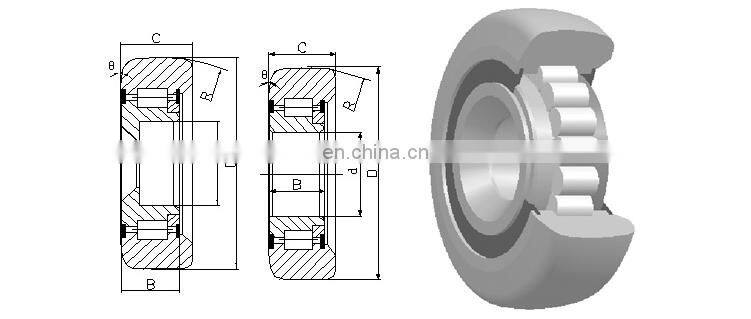 Forklift Mast Roller Bearing MG30R7-13M1