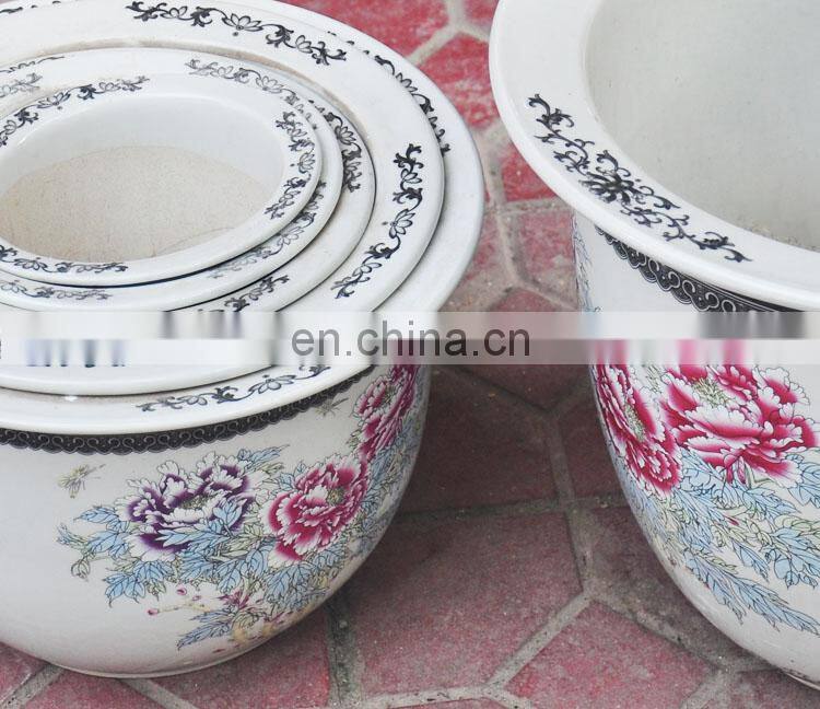 jingdezhen famille-rose porcelain garden flower plant pots wholesale