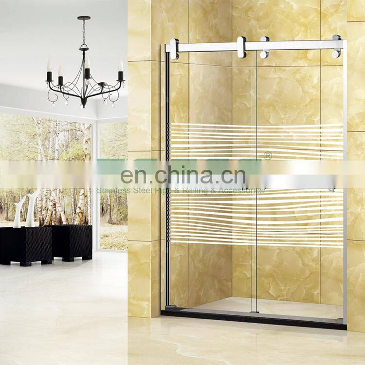 Custom Made SUS 304 Tempered Glass Shower Door Hotel Luxury Simple Shower Room
