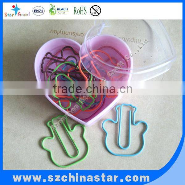 New design soft PVC paper clip with OEM size