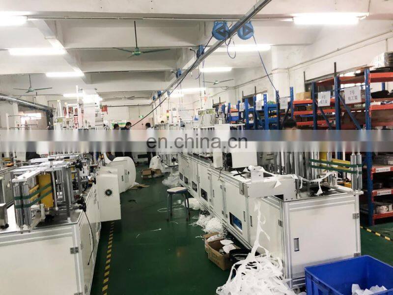 In stock supply high efficiency one drag two plane face mask making machine