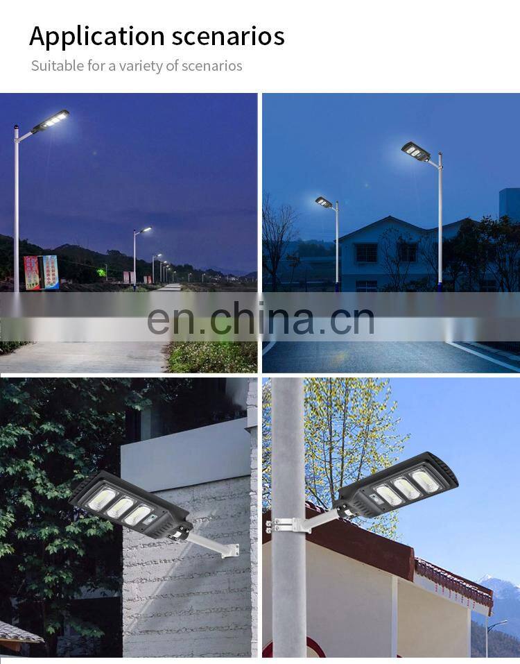 HUAYI New Product Ip65 Waterproof Outdoor 30watt 60watt 90watt 120watt Integrated Led Solar Street Light