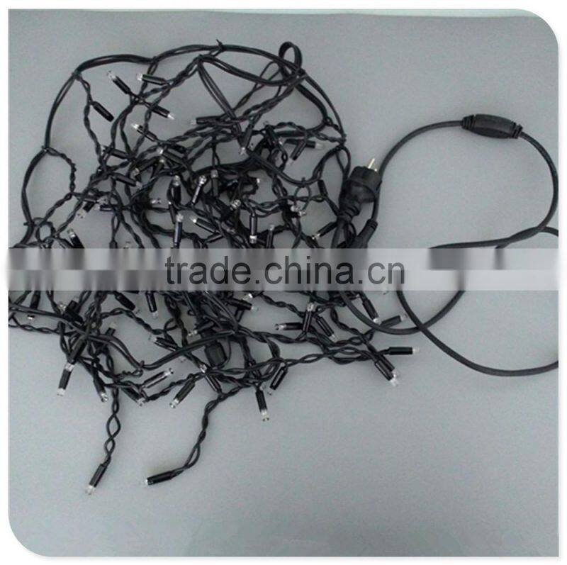 rubber cable led christmas icicle light with end connector