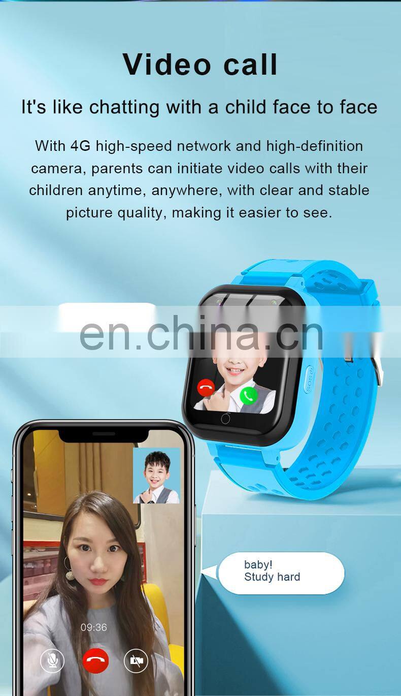 Outdoors gps tracking device smartwatch long life battery sim sos touch camera child mobile watch phone