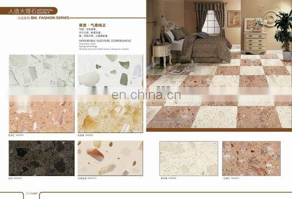 Colorful faux stone panels for inner wall and floor