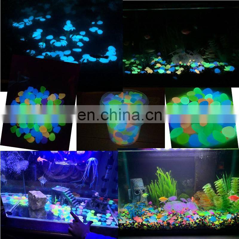 300pcs/Pack Luminous Stone Walkway Rock Garden Patio Lawn Garden Yard Stone Decoration Garden Craft Luminous Cobblestone Decor