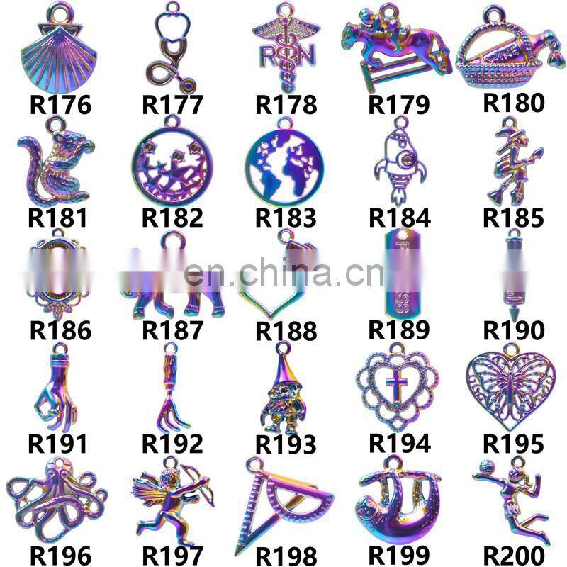 100Pcs Mixed Colorful Metal Animals Charms Beads For Jewelry Making DIY Bracelet Pendant Necklace Accessories Findings