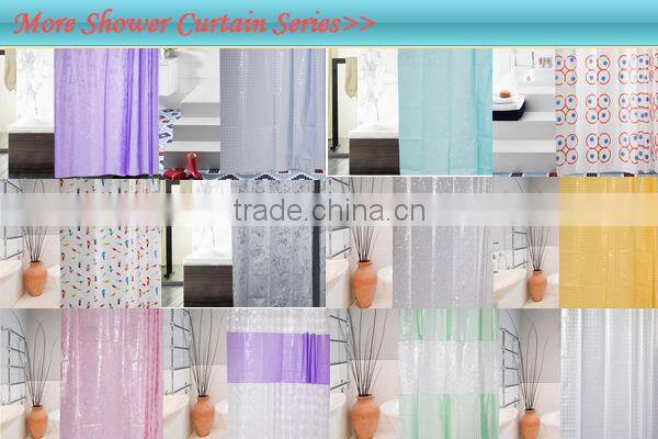 PVC transparent printed 3d curtain