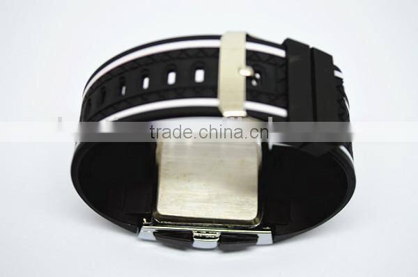 2014 Promotional popular fashion rubber men's LED watches for students