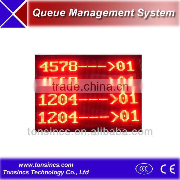 Tonsincs Queue Token Number Dot Matrix LED Counter/Teller Display