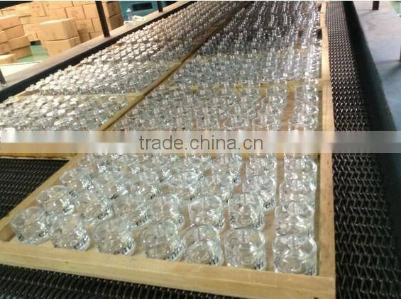 sterilize 250ml clear glass baby milk bottle with screw top