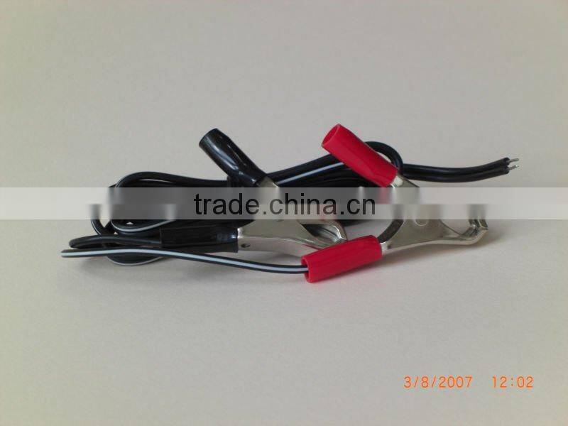 UL SPT-2 18AWG cable 2pin connector to 15A Nickel battery clip cable assembly