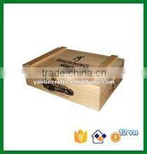 Rectangular wooden wine box