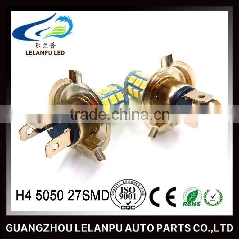 super bright factory price auto led brake light turn light bulb H4 5050 27SMD car led fog light