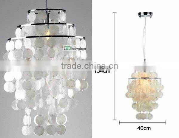 Beautiful Colorful Capiz Shell Chandelier