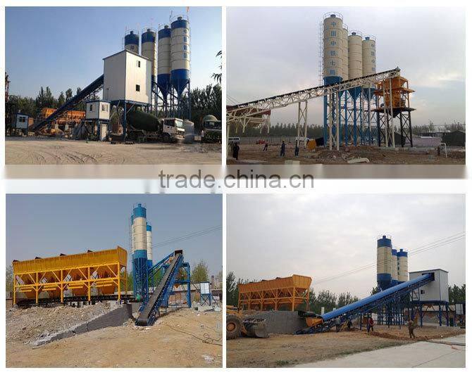 Best Selling Belt Conveyor Type Concrete Mixing Plant High Mixing Quality