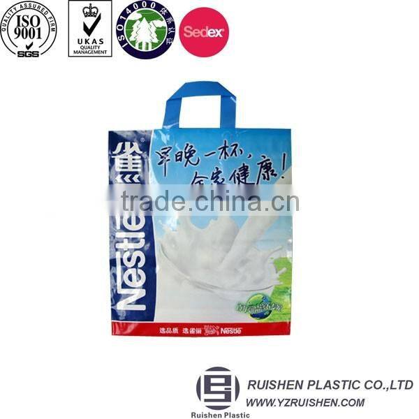 Virgin HDPE Milk Packing Bag With Loop Handle