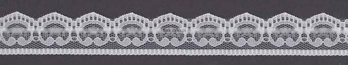 scallop lace trim 100% nylon non elastic lace trimming