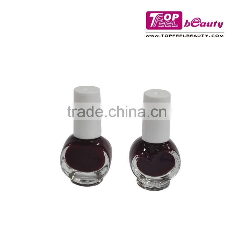 2016 high quality heart shaped nail polish for lady