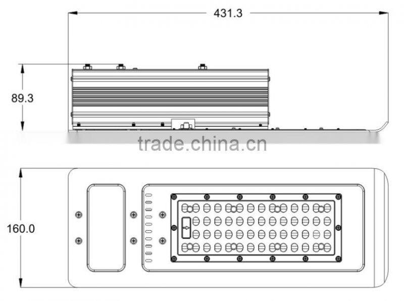 Low power lithium battery motion sensor solar light fixture 60w