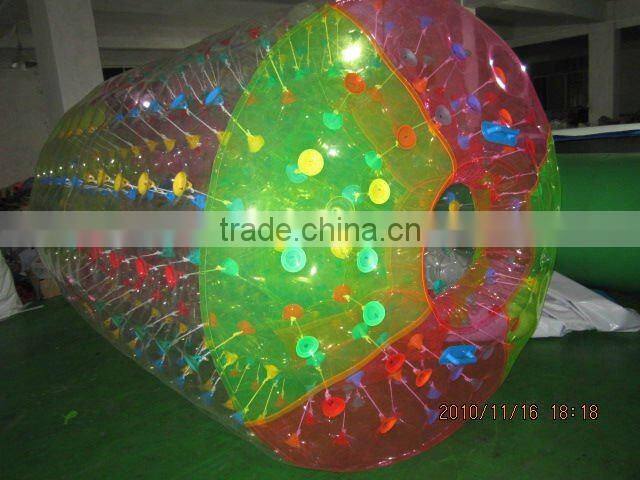 funny cheap air sealed inflatable roller ball price for export