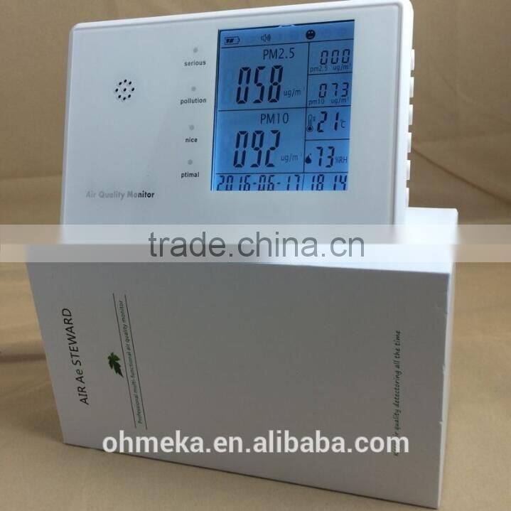 Ohmeka pm2.5 pollution sensor smoke gas detector at home or outdoor using wth best price