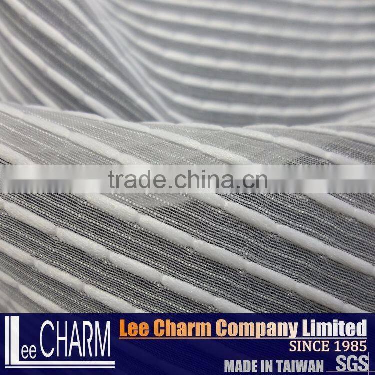 Shimmer Striated Tulle Organza Textile Fabric
